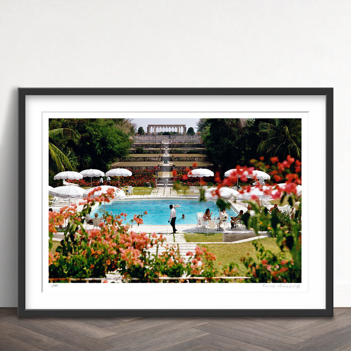 Slim Aarons Limited Edition Estate Stamped ocean club limited edition 3089556 Framed