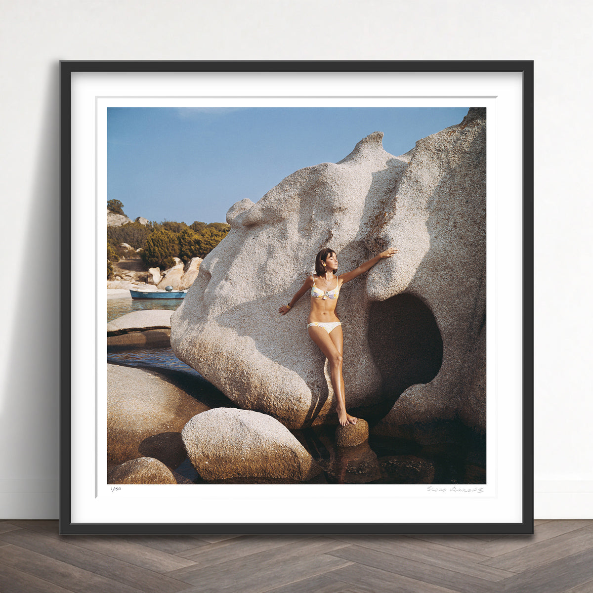 Slim Aarons Limited Edition Estate Stamped olimpia hruska limited edition 745208851 Framed