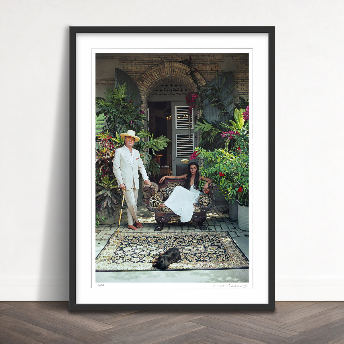 Slim Aarons Limited Edition Estate Stamped olivier coquelin and lahaina kameha limited edition 89370030 Framed