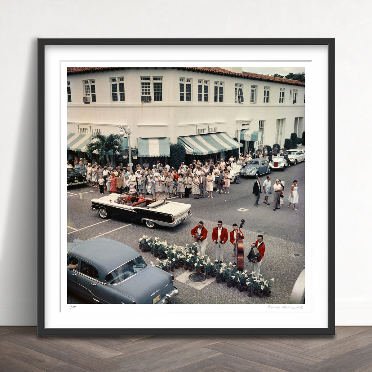 Slim Aarons Limited Edition Estate Stamped palm beach easter parade limited edition 2190197876 Framed