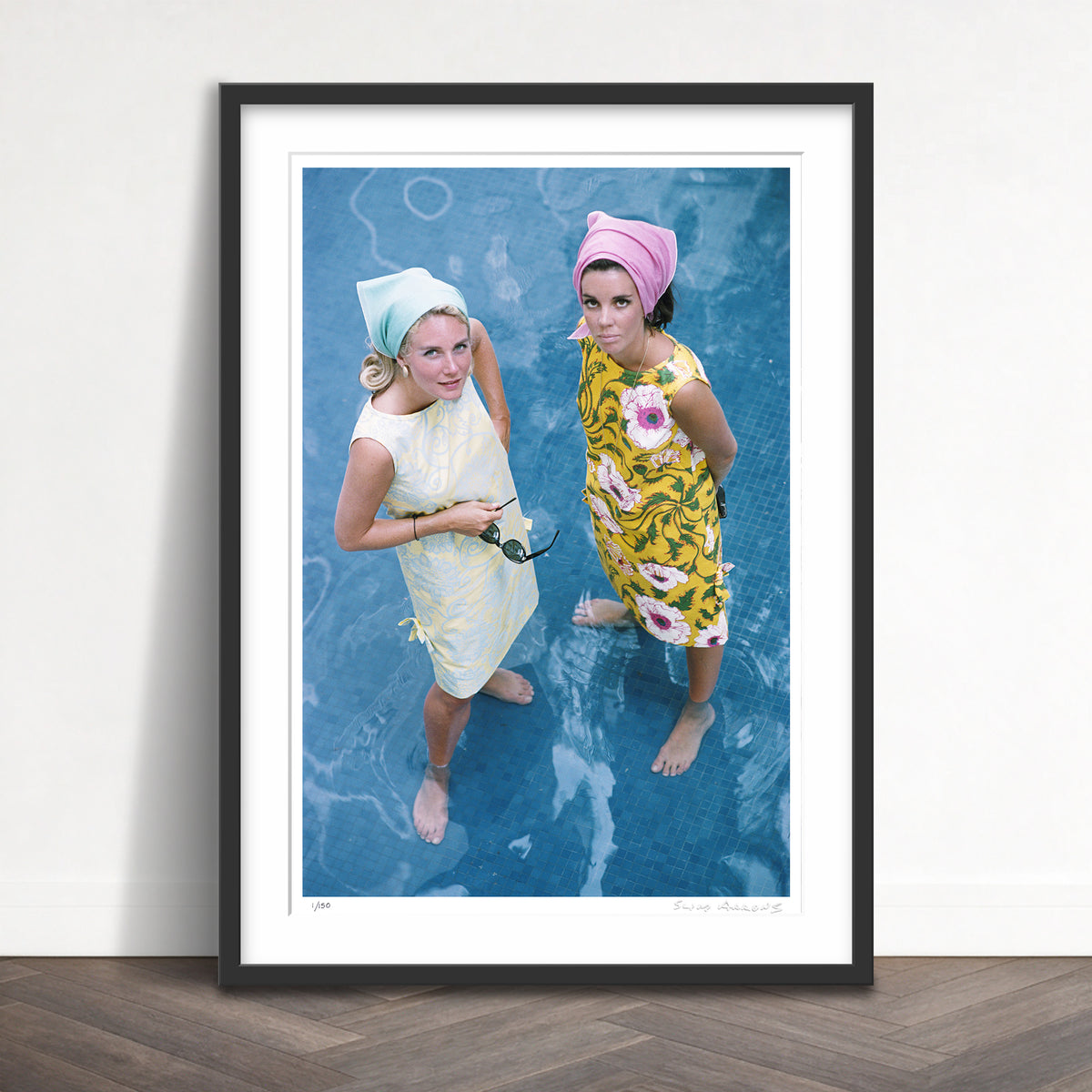 Slim Aarons Limited Edition Estate Stamped palm beach ladies limited edition 56929778 Framed