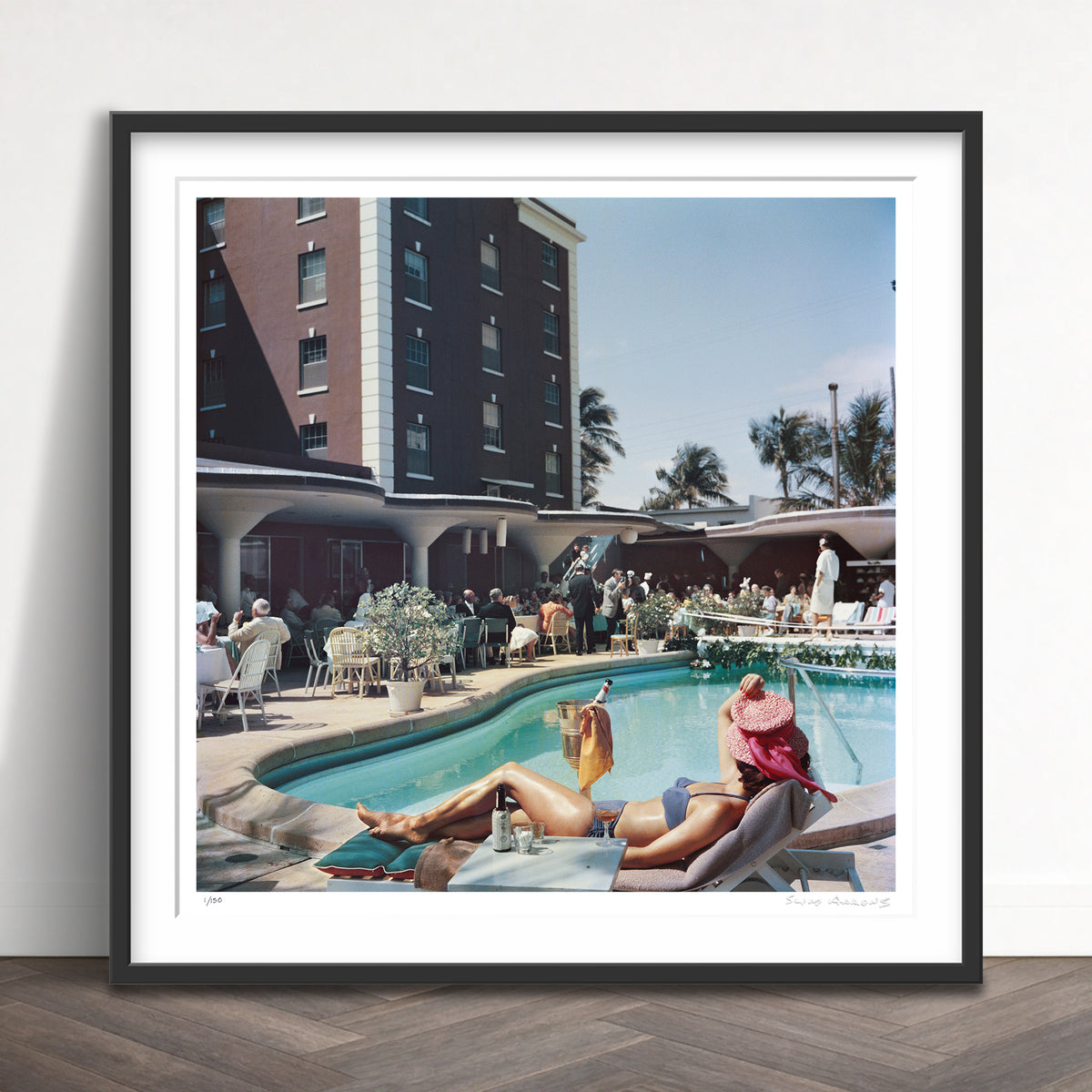 Slim Aarons Limited Edition Estate Stamped palm beach limited edition 166899883 Framed