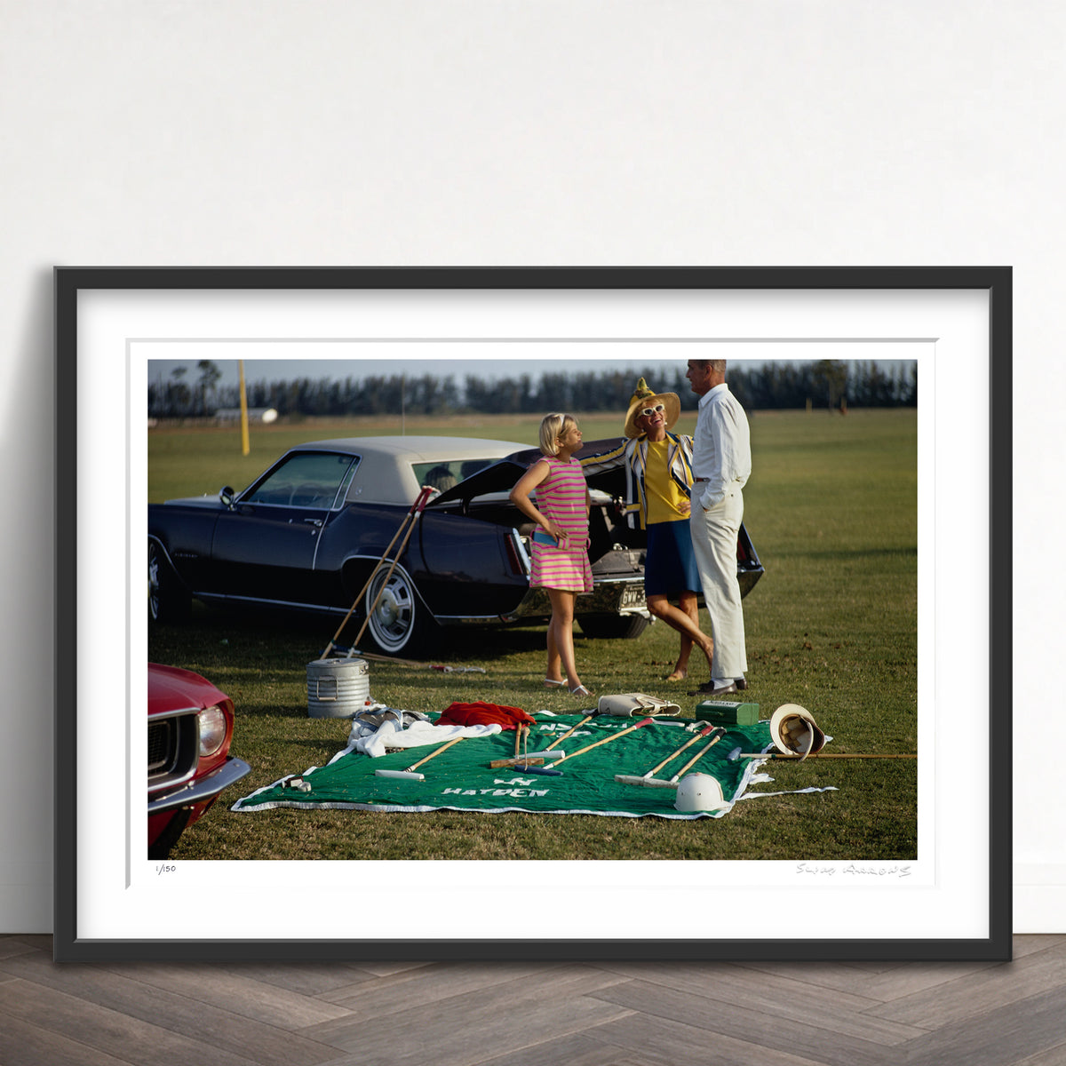 Slim Aarons Limited Edition Estate Stamped palm beach polo limited edition 2190197424 Framed