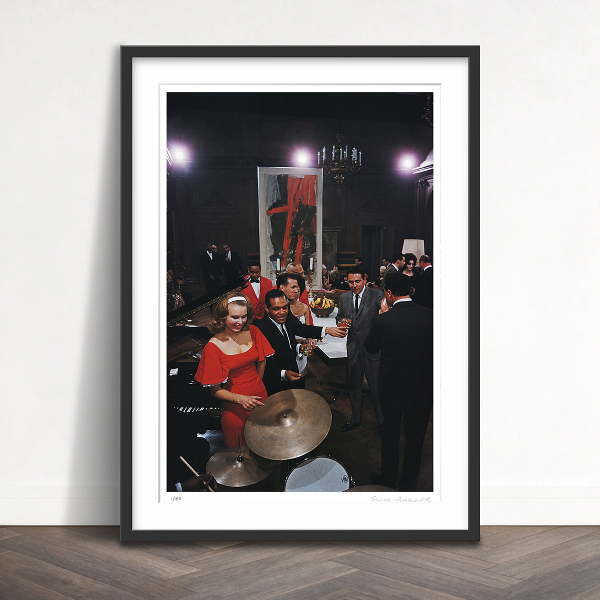 Slim Aarons Limited Edition Estate Stamped party at the playboy mansion limited edition 674384113 Framed