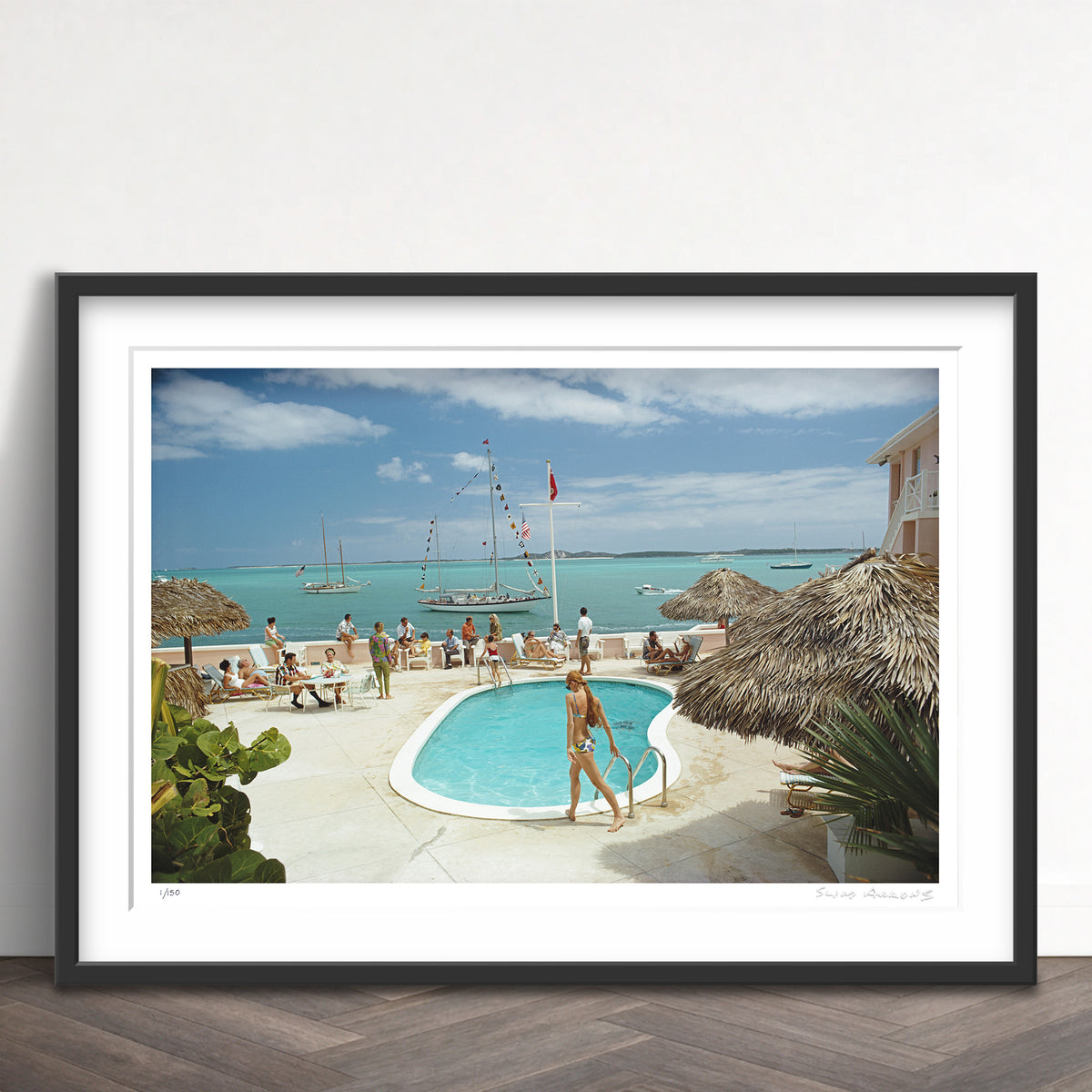Slim Aarons Limited Edition Estate Stamped peace and plenty limited edition 77442626 Framed
