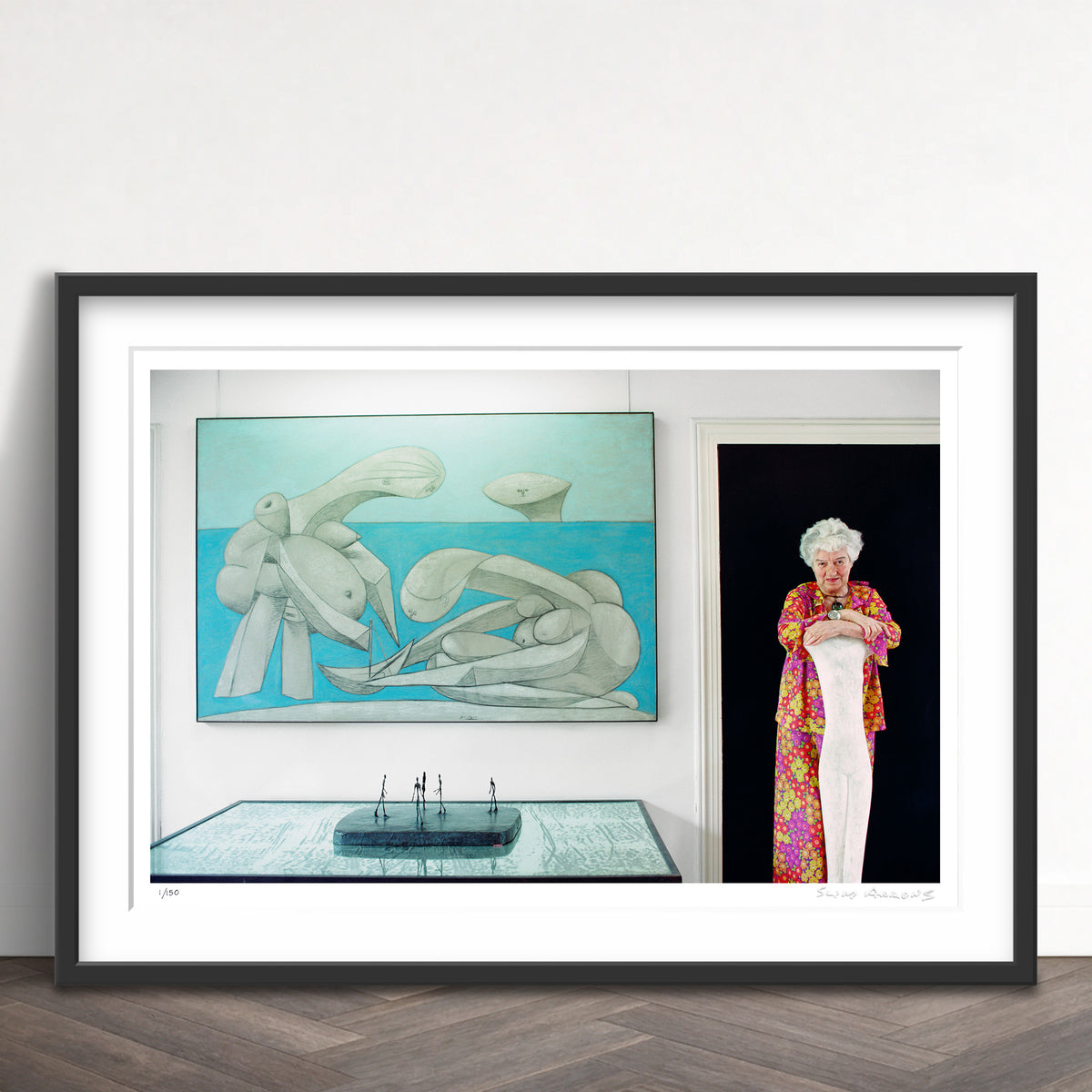 Slim Aarons Limited Edition Estate Stamped peggy guggenheim limited edition 3248987 Framed