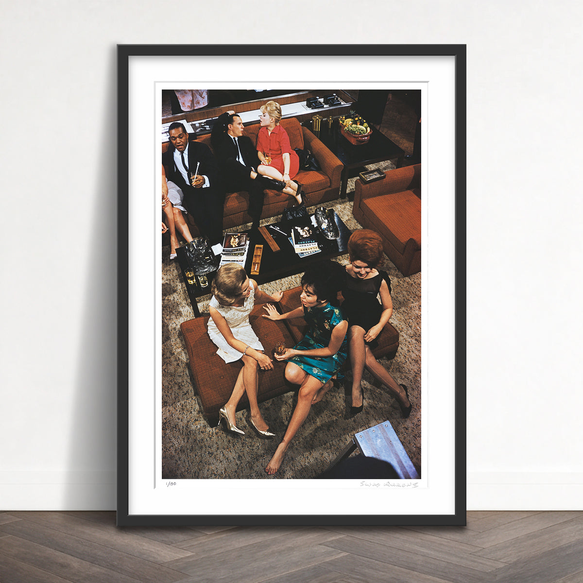 Slim Aarons Limited Edition Estate Stamped playboy party limited edition 89440745 Framed