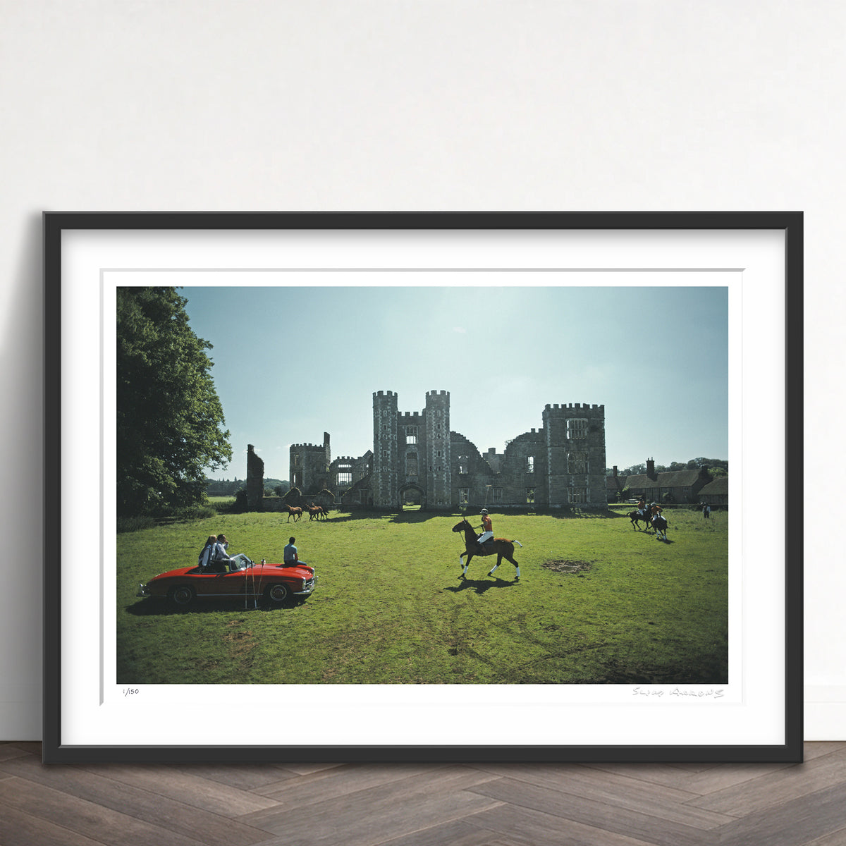 Slim Aarons Limited Edition Estate Stamped polo at cowdray park limited edition 1146504468 Framed