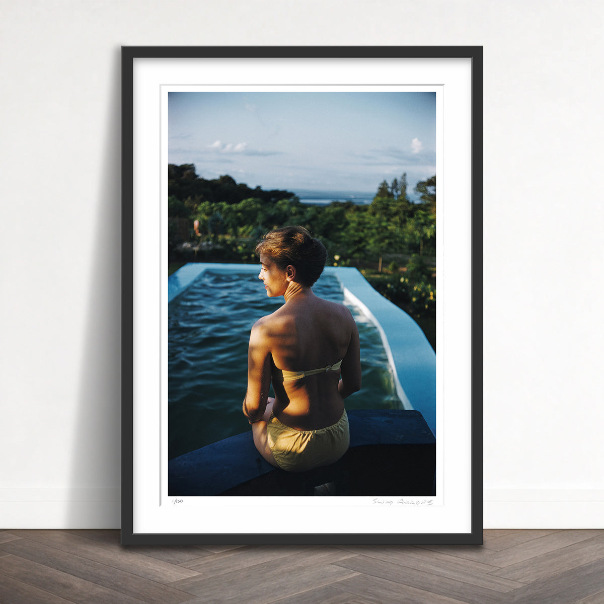 Slim Aarons Limited Edition Estate Stamped poolside in kenya limited edition 968906500 Framed