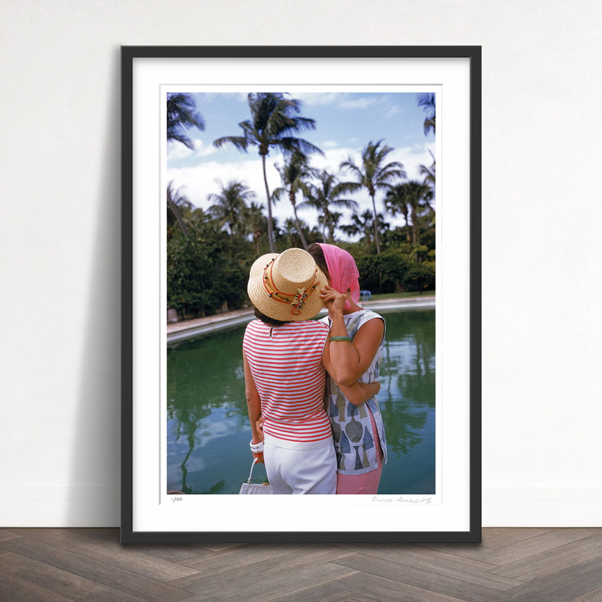 Slim Aarons Limited Edition Estate Stamped poolside secrets limited edition 77442804 Framed