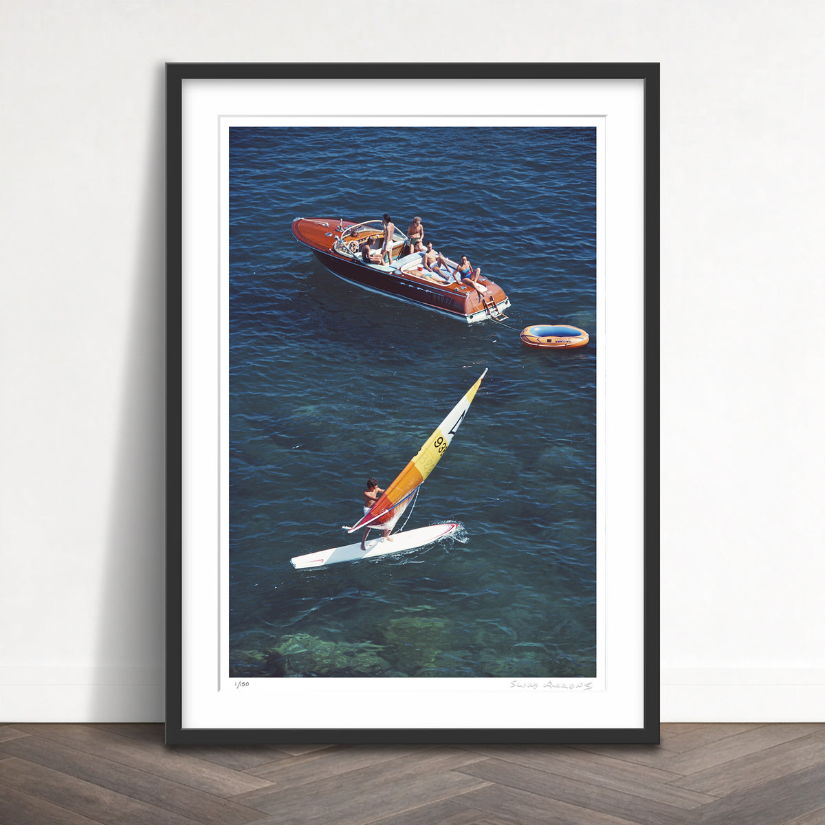 Slim Aarons Limited Edition Estate Stamped porto ercole 2 limited edition 88048079 Framed