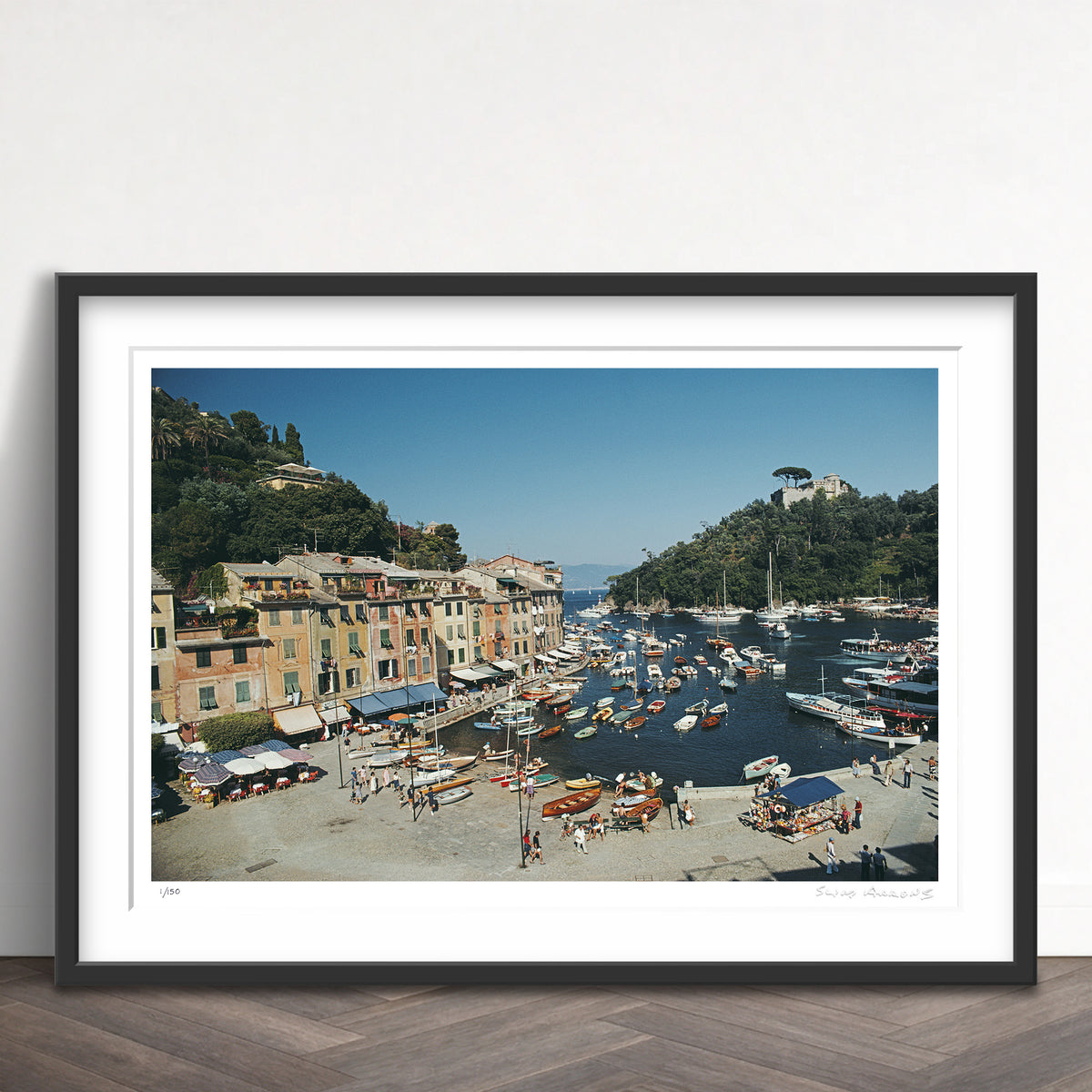 Slim Aarons Limited Edition Estate Stamped portofino harbour limited edition 56454462 Framed