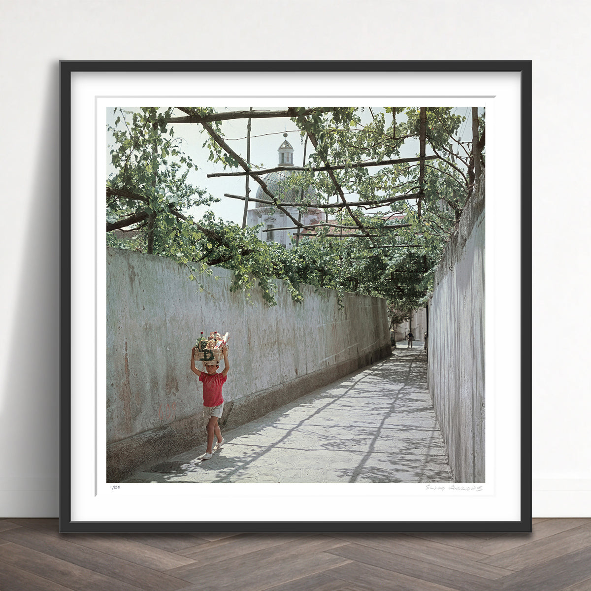 Slim Aarons Limited Edition Estate Stamped positano limited edition 79466811 Framed