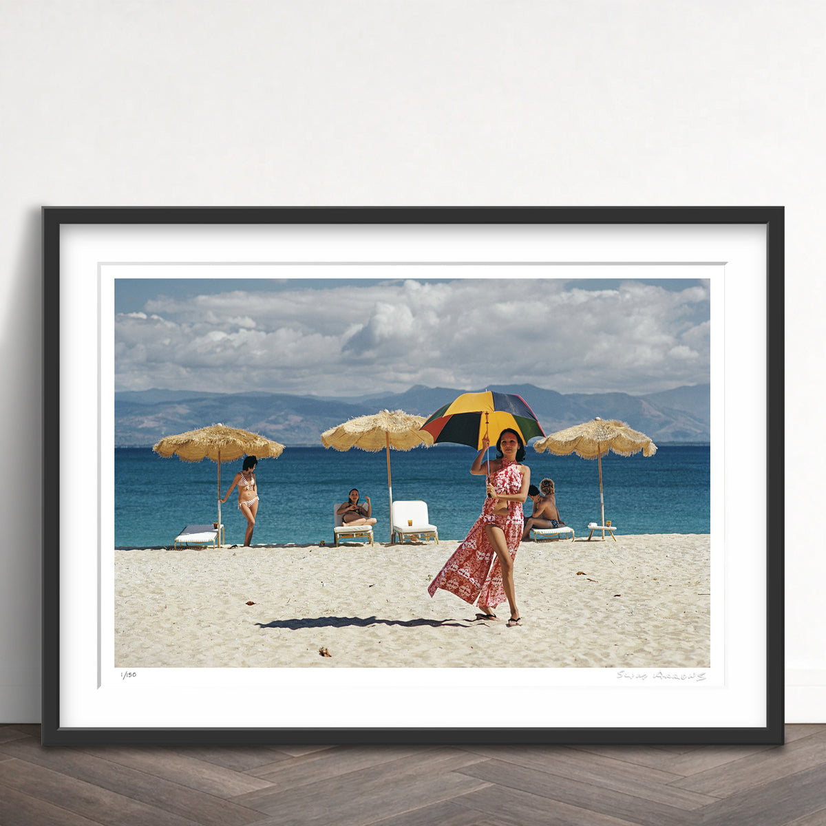 Slim Aarons Limited Edition Estate Stamped private island philippines limited edition 554351983 Framed
