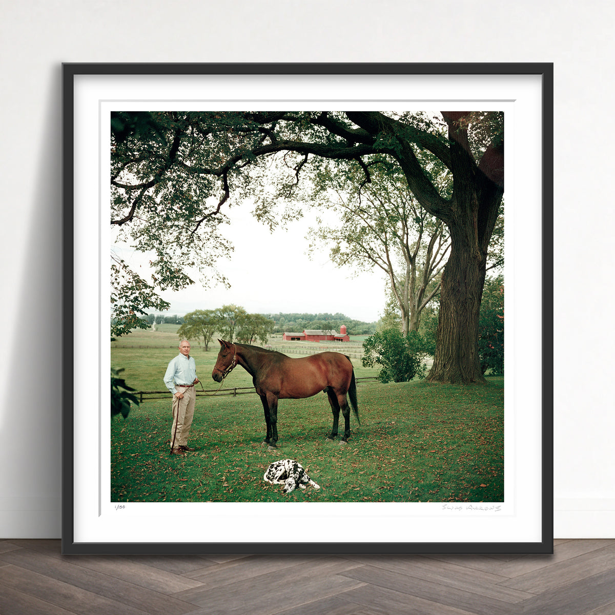 Slim Aarons Limited Edition Estate Stamped prize trotter limited edition 3089156 Framed
