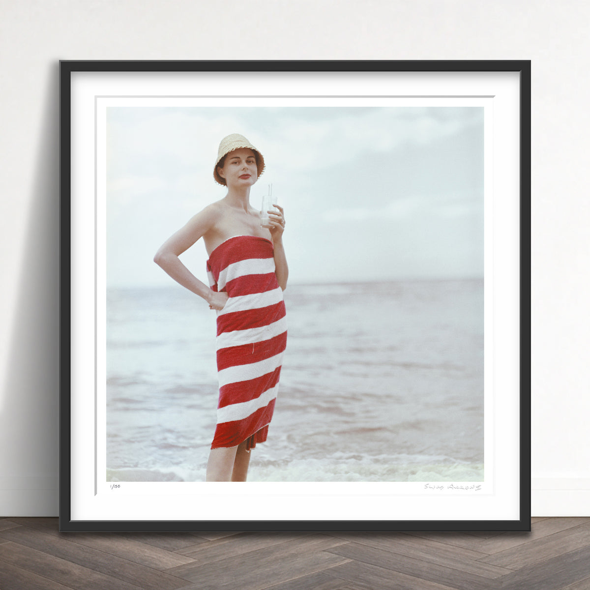 Slim Aarons Limited Edition Estate Stamped pussyfooting 1 limited edition 674395255 Framed