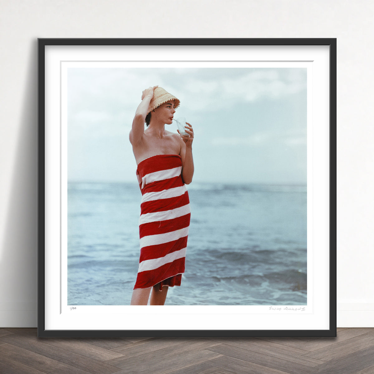 Slim Aarons Limited Edition Estate Stamped pussyfooting 2 limited edition 674383931 Framed