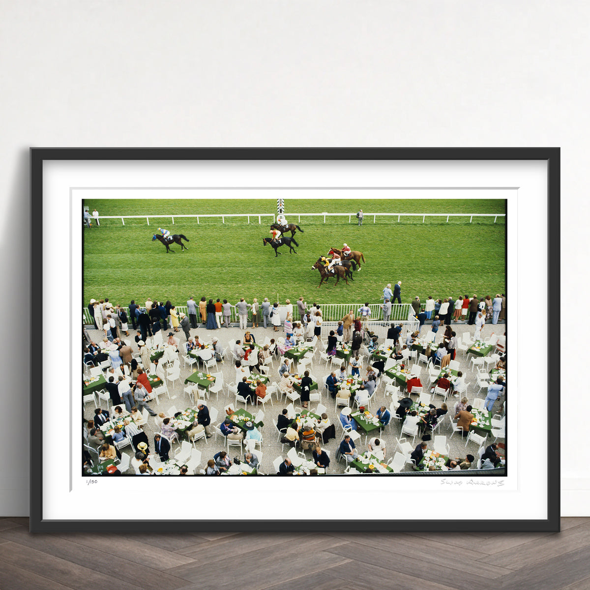 Slim Aarons Limited Edition Estate Stamped racing at baden baden limited edition 752808585 Framed