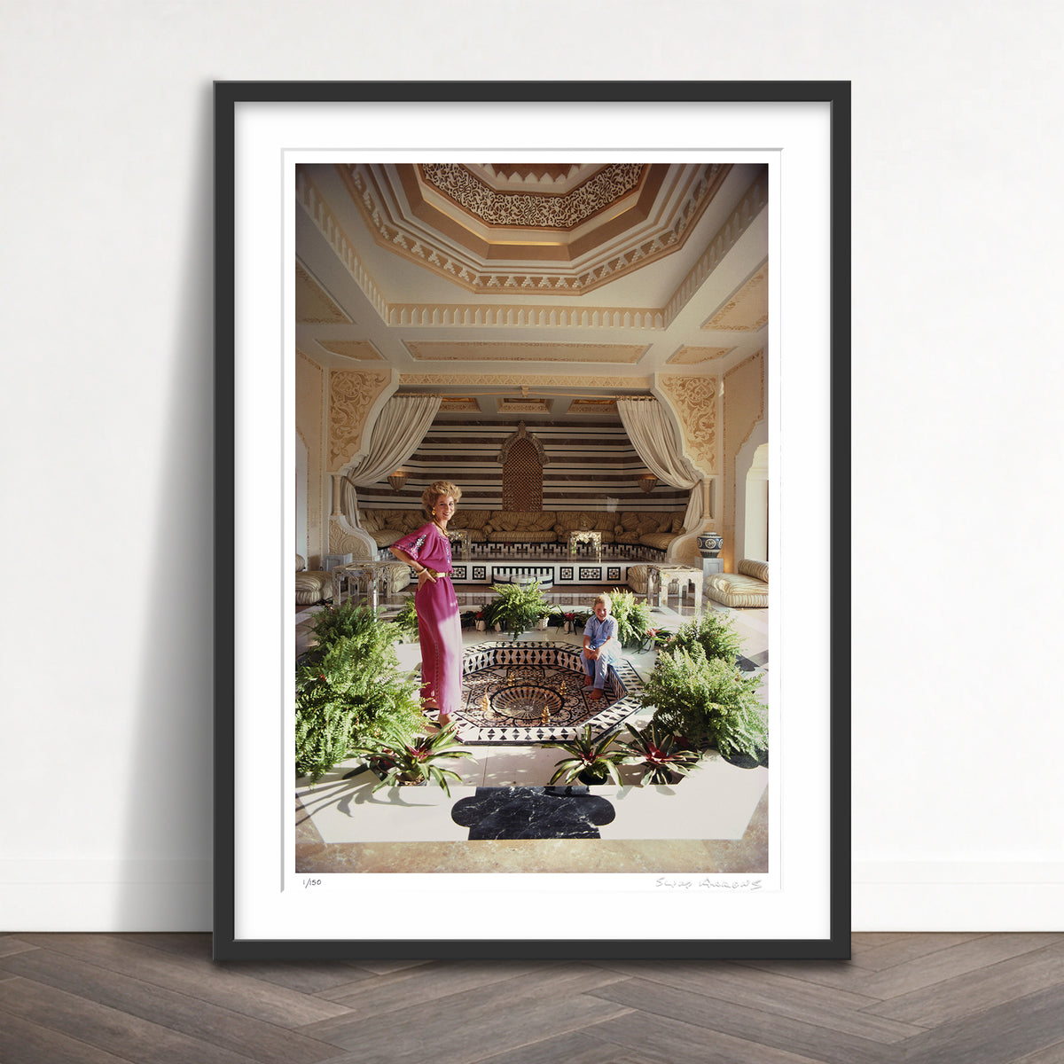 Slim Aarons Limited Edition Estate Stamped rosemary and khaled said limited edition 674382669 Framed