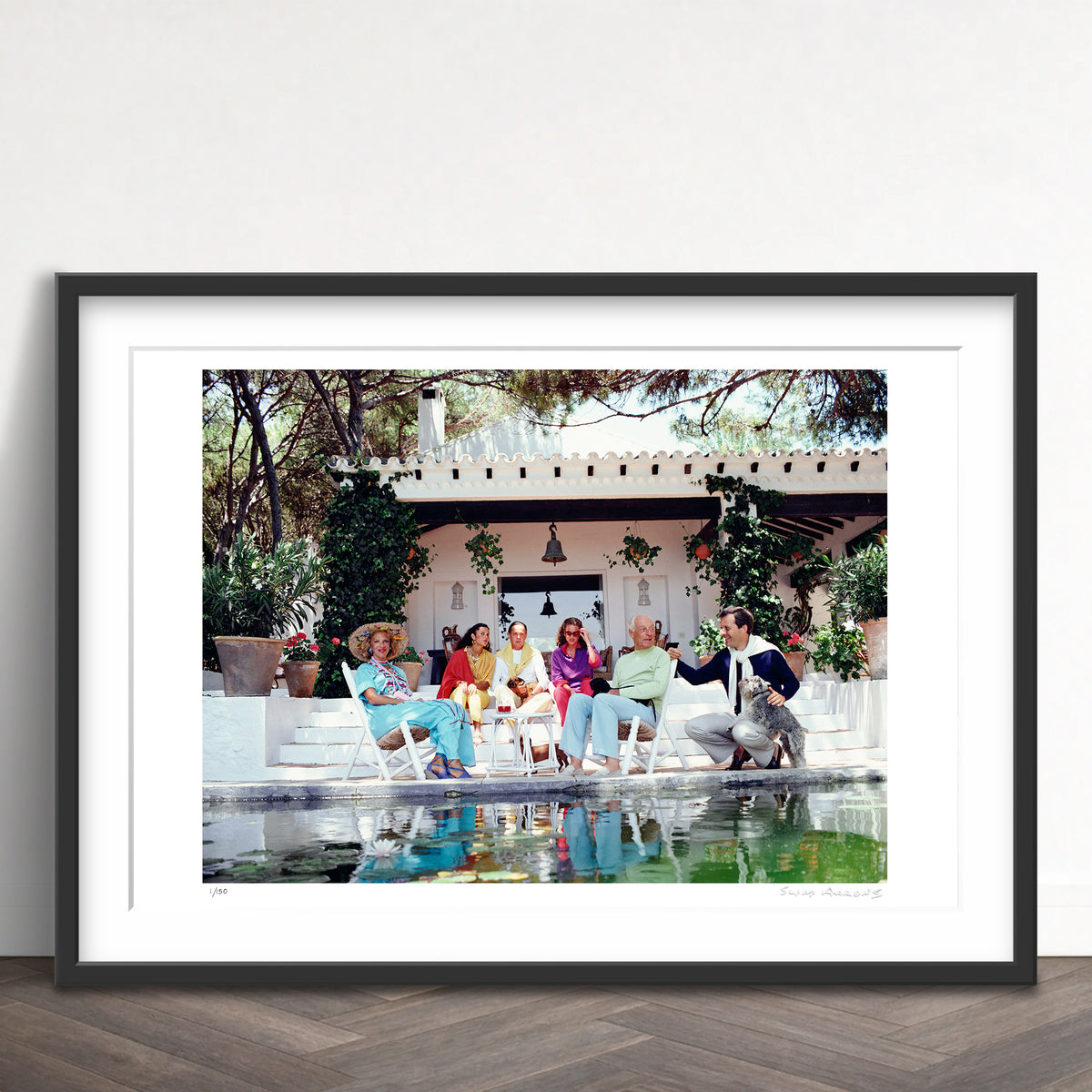 Slim Aarons Limited Edition Estate Stamped rothschild family limited edition 53403609 Framed