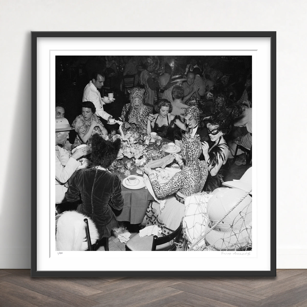 Slim Aarons Limited Edition Estate Stamped safari party limited edition 3166136 Framed