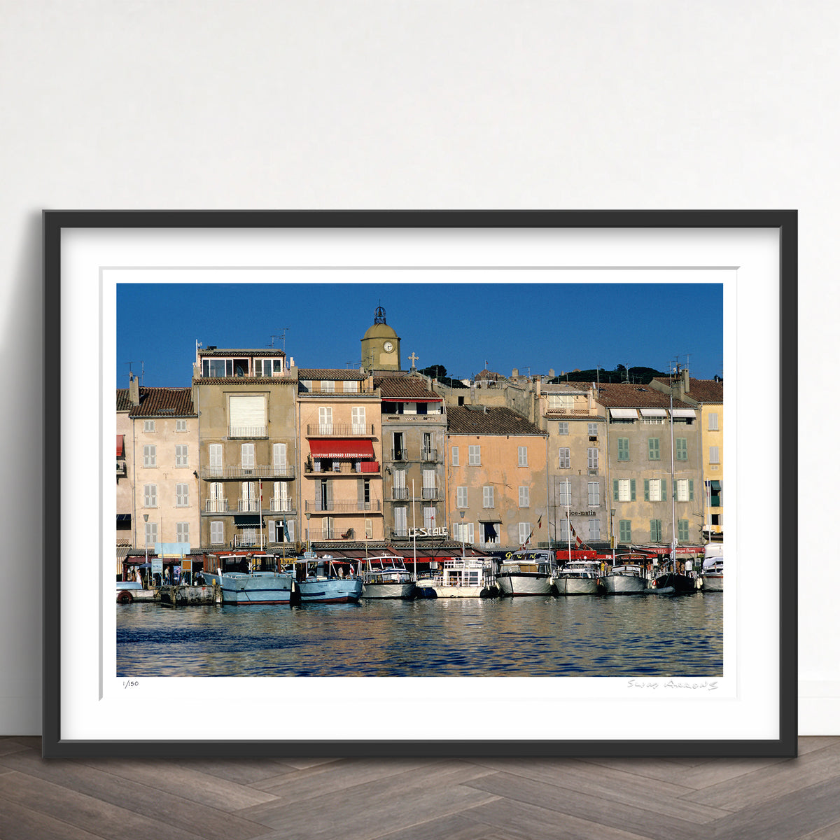 Slim Aarons Limited Edition Estate Stamped saint tropez 3 limited edition 102061218 Framed