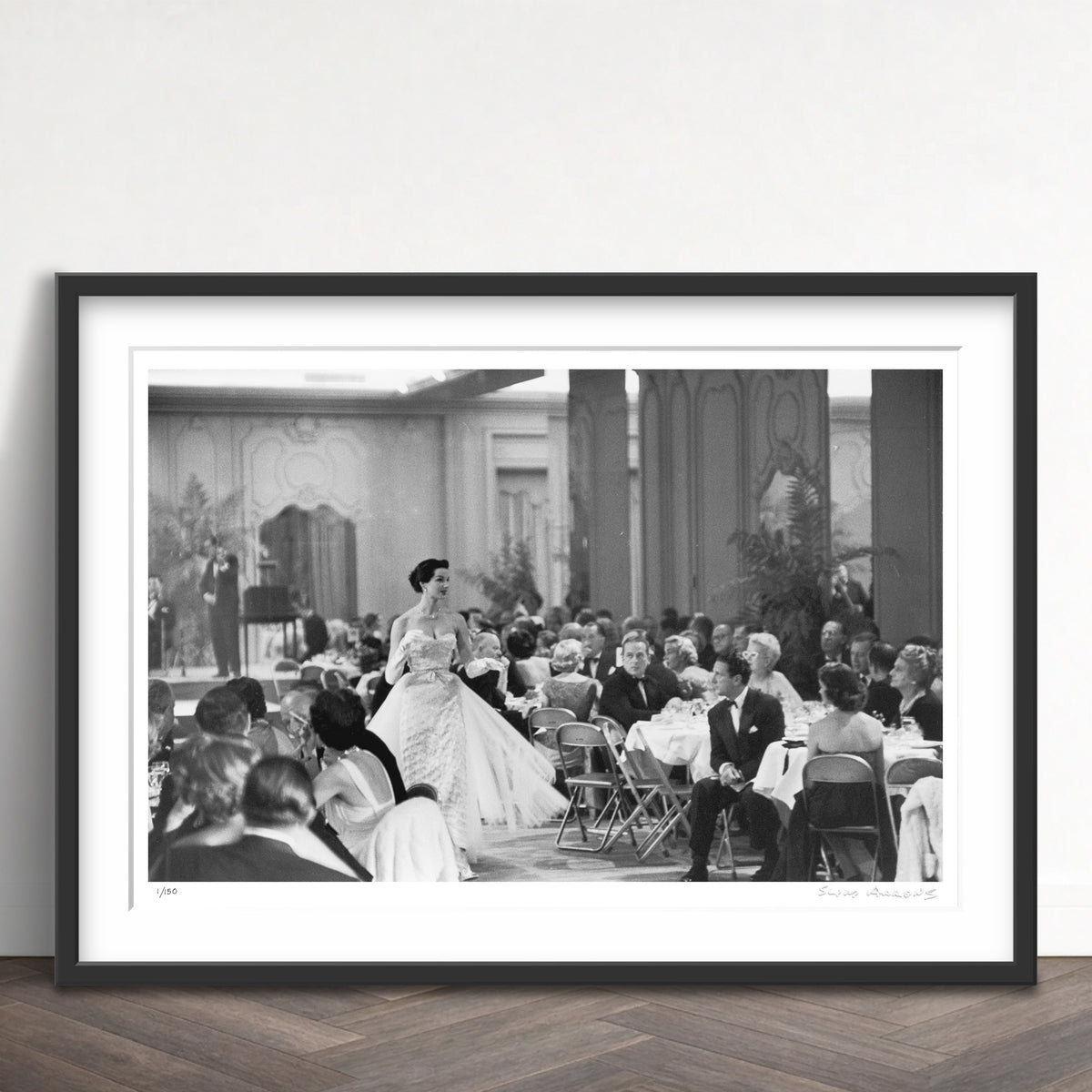 Slim Aarons Limited Edition Estate Stamped saks fashion show limited edition 3136032 Framed