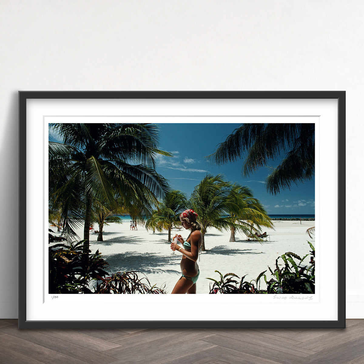 Slim Aarons Limited Edition Estate Stamped sarah marson williams limited edition 968906402 Framed