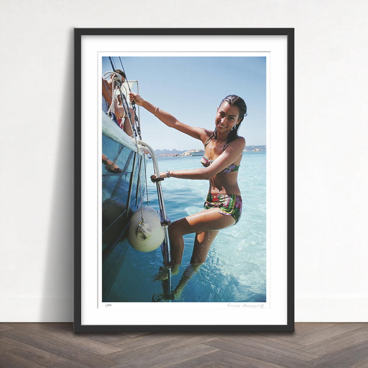 Slim Aarons Limited Edition Estate Stamped sardinian holiday limited edition 53403798 Framed