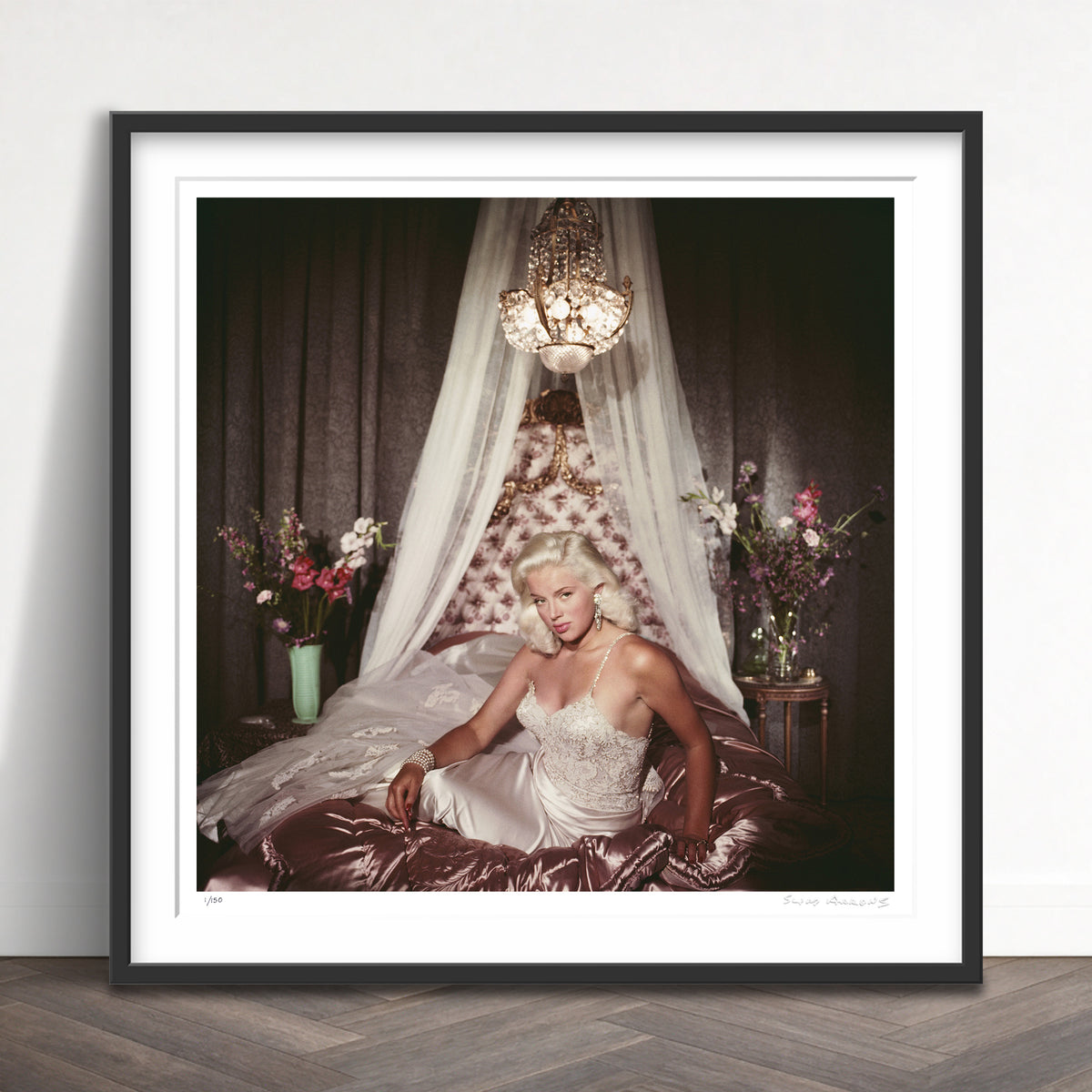 Slim Aarons Limited Edition Estate Stamped satin seduction limited edition 3436606 Framed