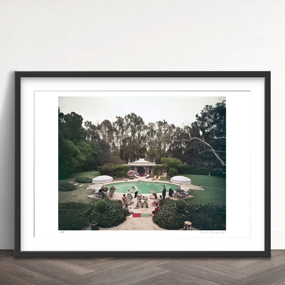 Slim Aarons Limited Edition Estate Stamped scone madam limited edition 3088770 Framed