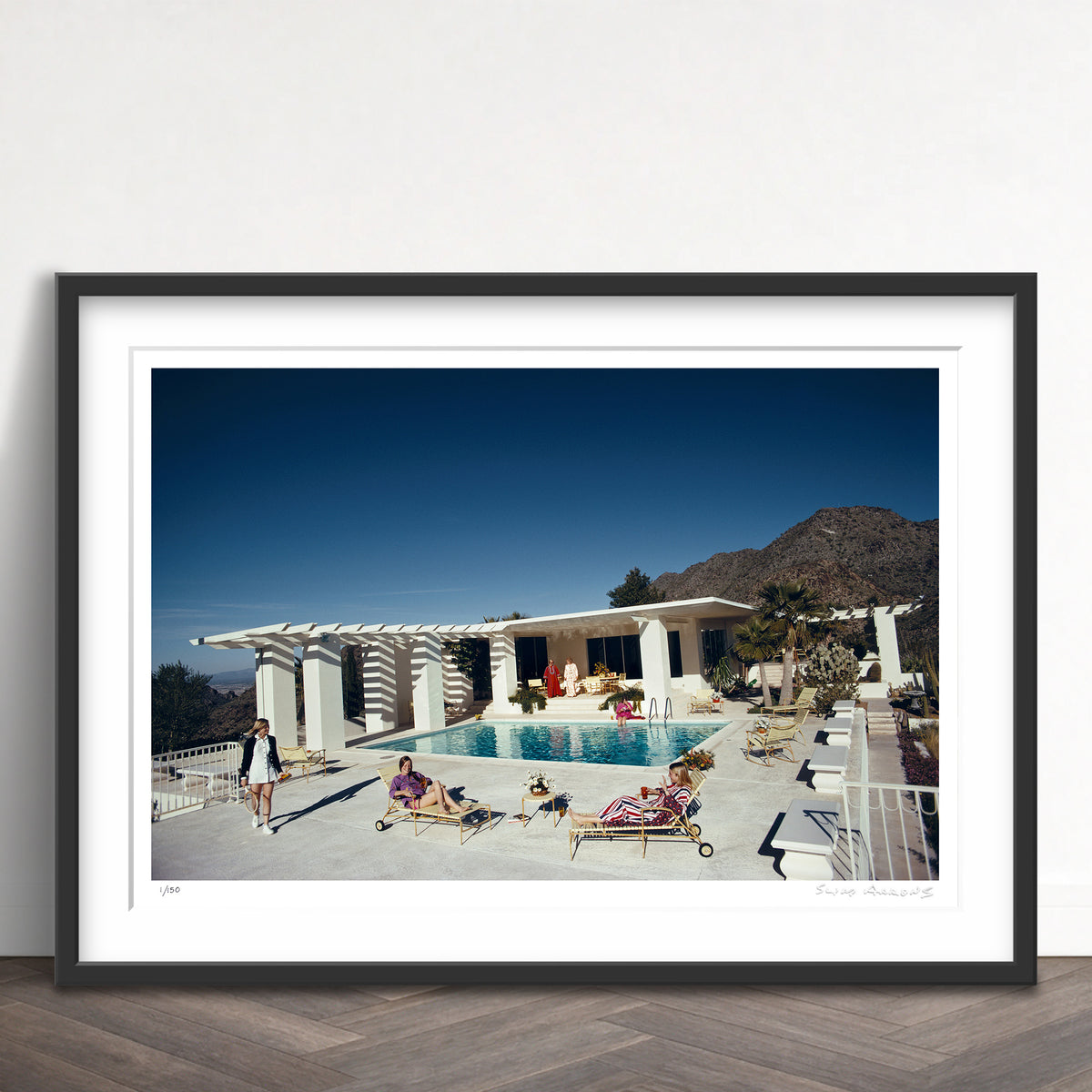 Slim Aarons Limited Edition Estate Stamped scottsdale home limited edition 605352295 Framed