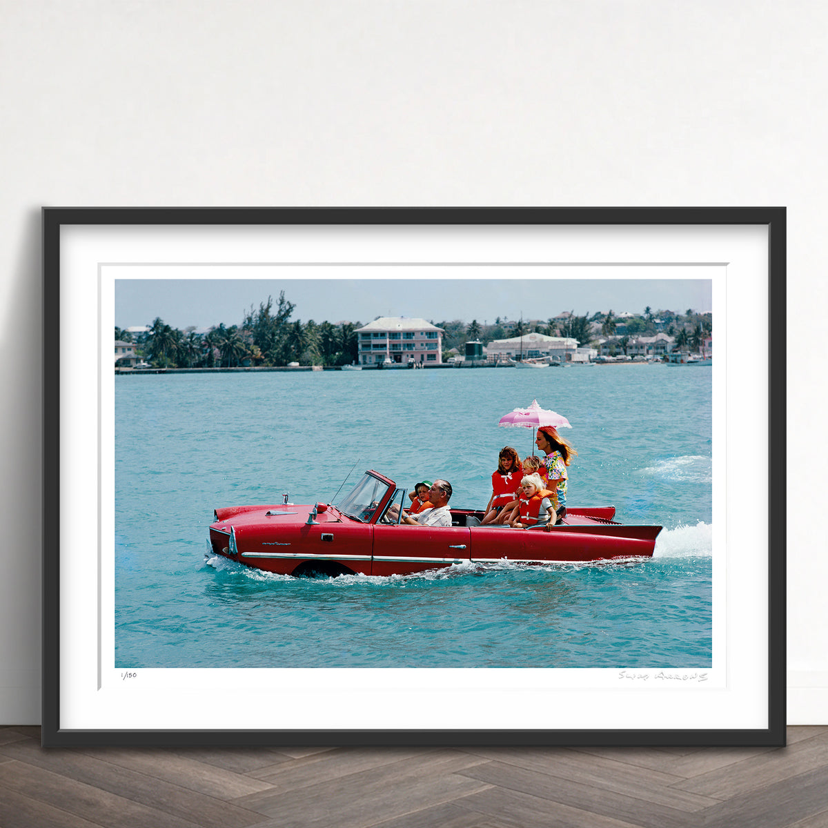 Slim Aarons Limited Edition Estate Stamped sea drive limited edition 2716725 Framed