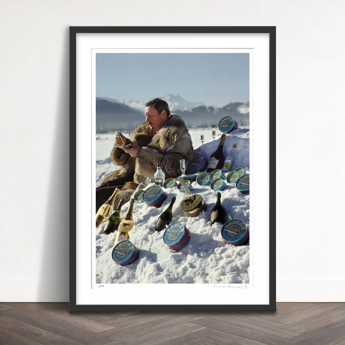 Slim Aarons Limited Edition Estate Stamped serve chilled limited edition 1496422595 Framed