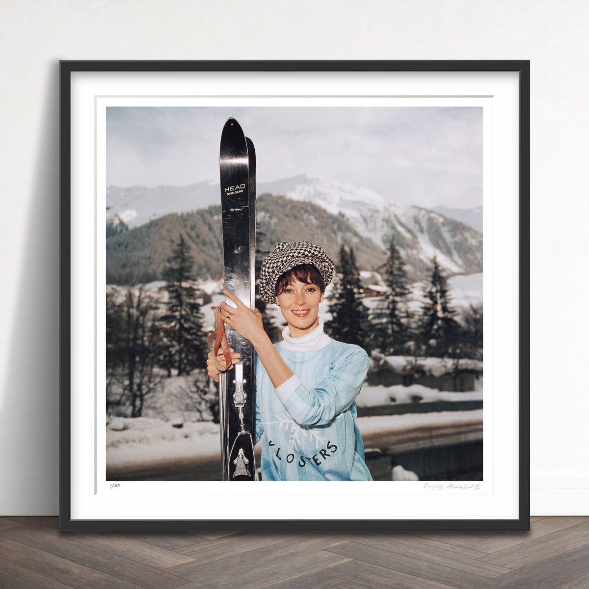 Slim Aarons Limited Edition Estate Stamped ski siren limited edition 3165423 Framed