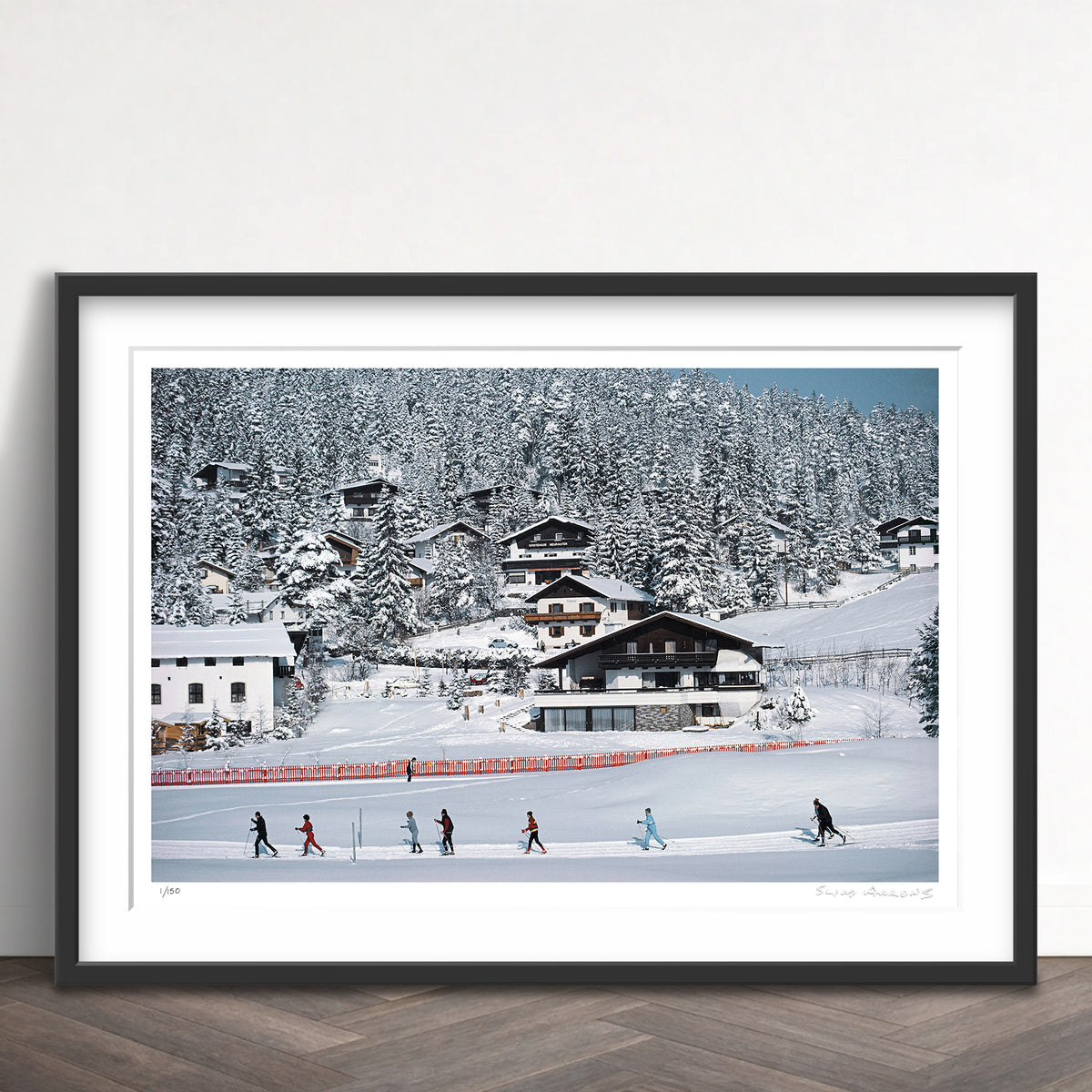 Slim Aarons Limited Edition Estate Stamped skiing in seefeld limited edition 745208843 Framed