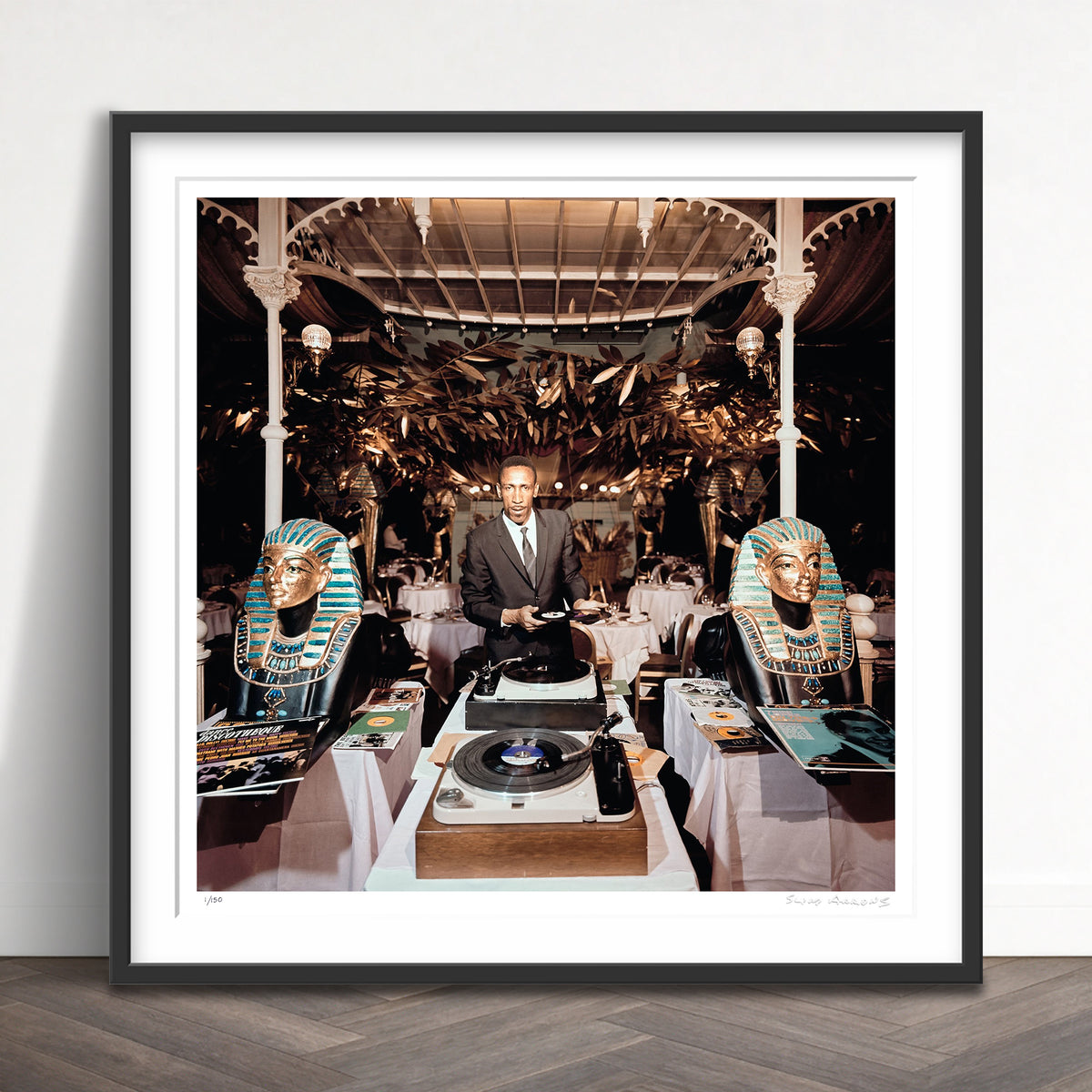 Slim Aarons Limited Edition Estate Stamped slim and sphinx limited edition 3165092 Framed