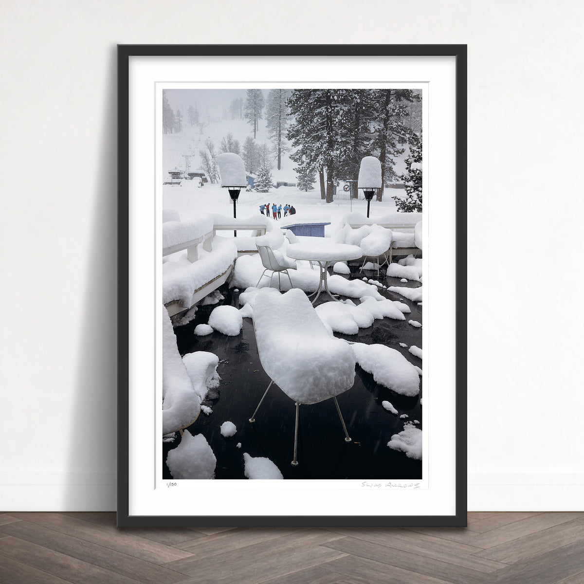 Slim Aarons Limited Edition Estate Stamped squaw valley snow limited edition 52433024 Framed