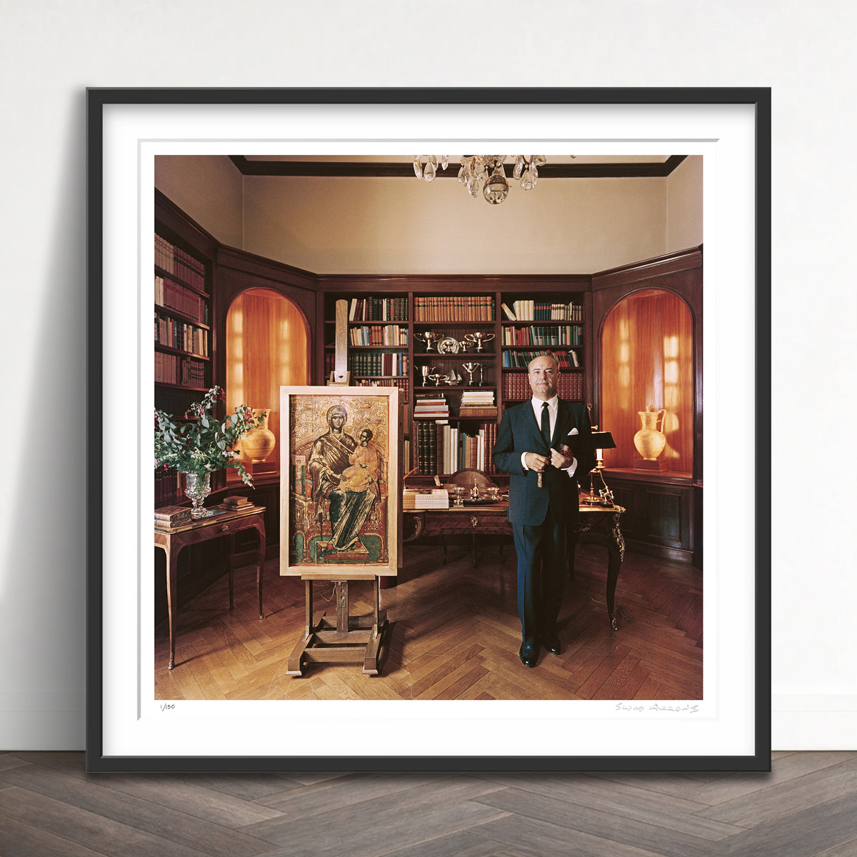 Slim Aarons Limited Edition Estate Stamped stratis andreadis limited edition 50981686 Framed