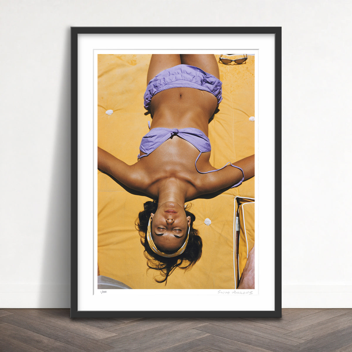 Slim Aarons Limited Edition Estate Stamped sun worship limited edition 2694767 Framed