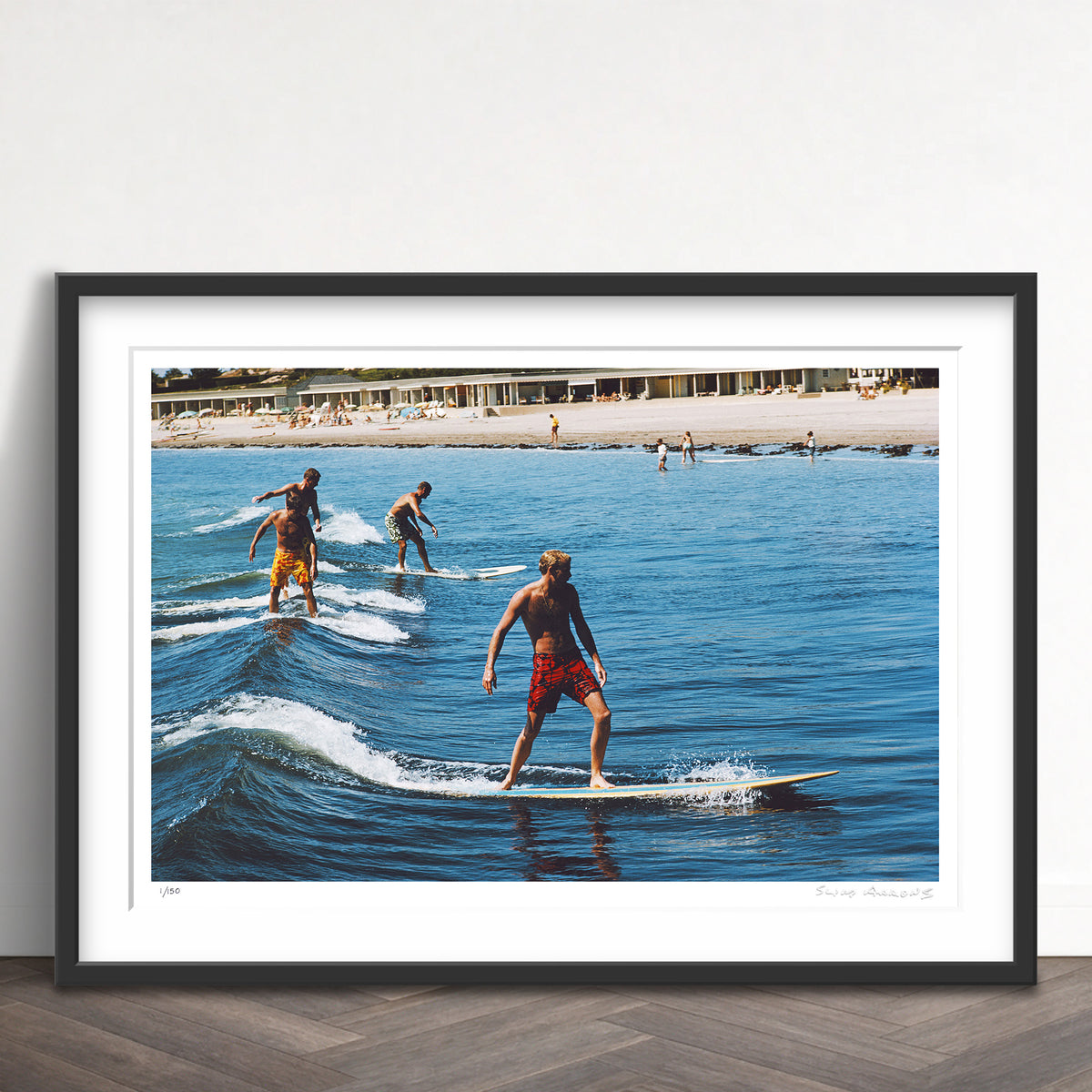Slim Aarons Limited Edition Estate Stamped surfing brothers limited edition 3088863 Framed