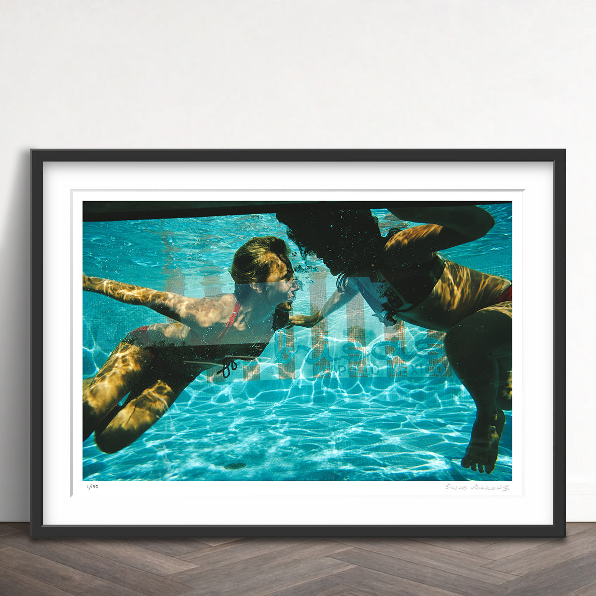 Slim Aarons Limited Edition Estate Stamped swimmers at las brisas limited edition 77442081 Framed