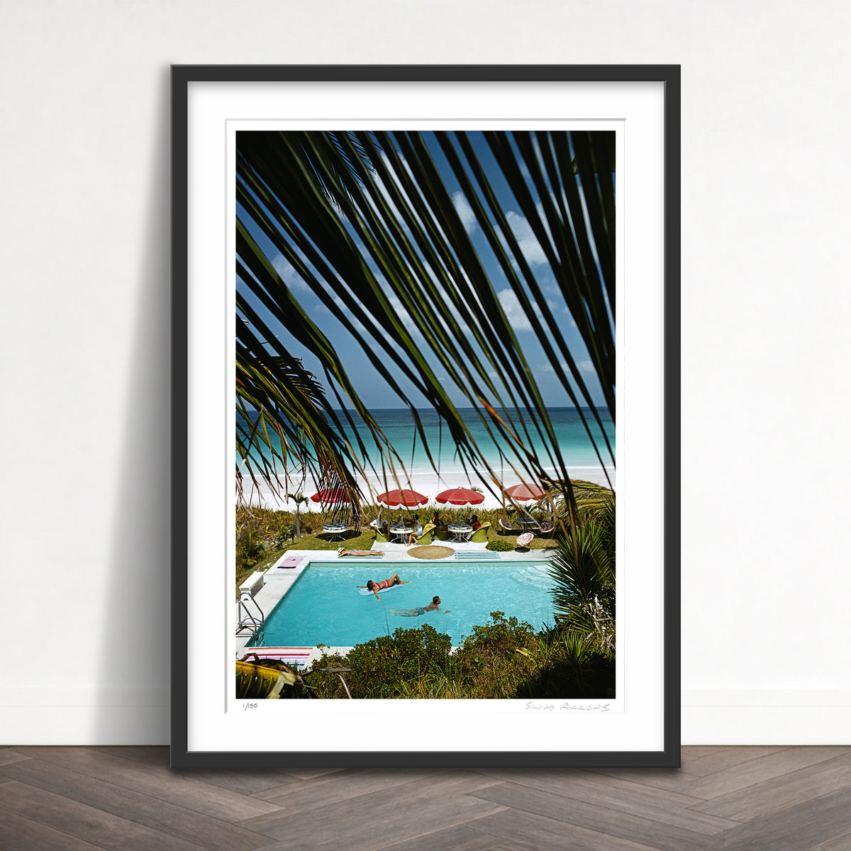 Slim Aarons Limited Edition Estate Stamped the bahamas limited edition 114211580 Framed