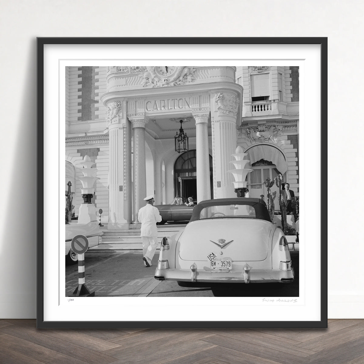 Slim Aarons Limited Edition Estate Stamped the carlton hotel limited edition 84989741 Framed