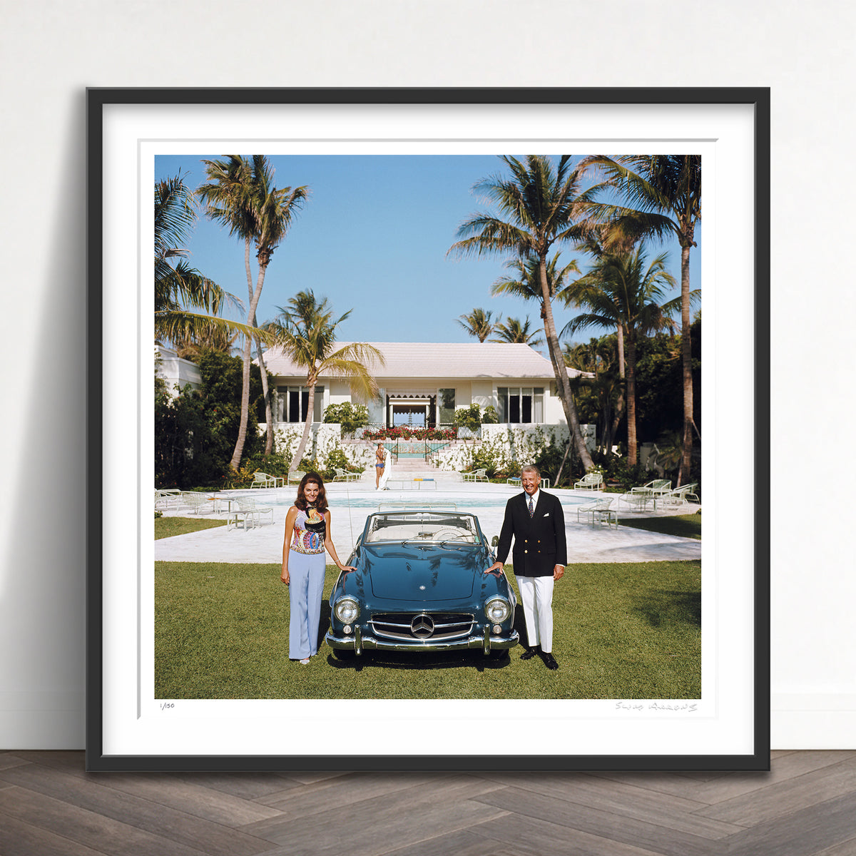 Slim Aarons Limited Edition Estate Stamped the fullers limited edition 3239994 Framed