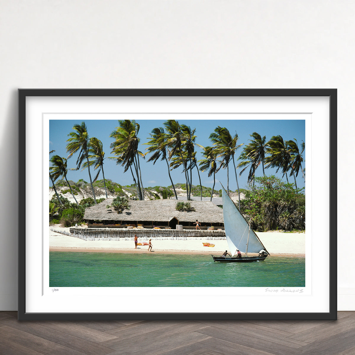 Slim Aarons Limited Edition Estate Stamped the lure of lamu limited edition 71135154 Framed