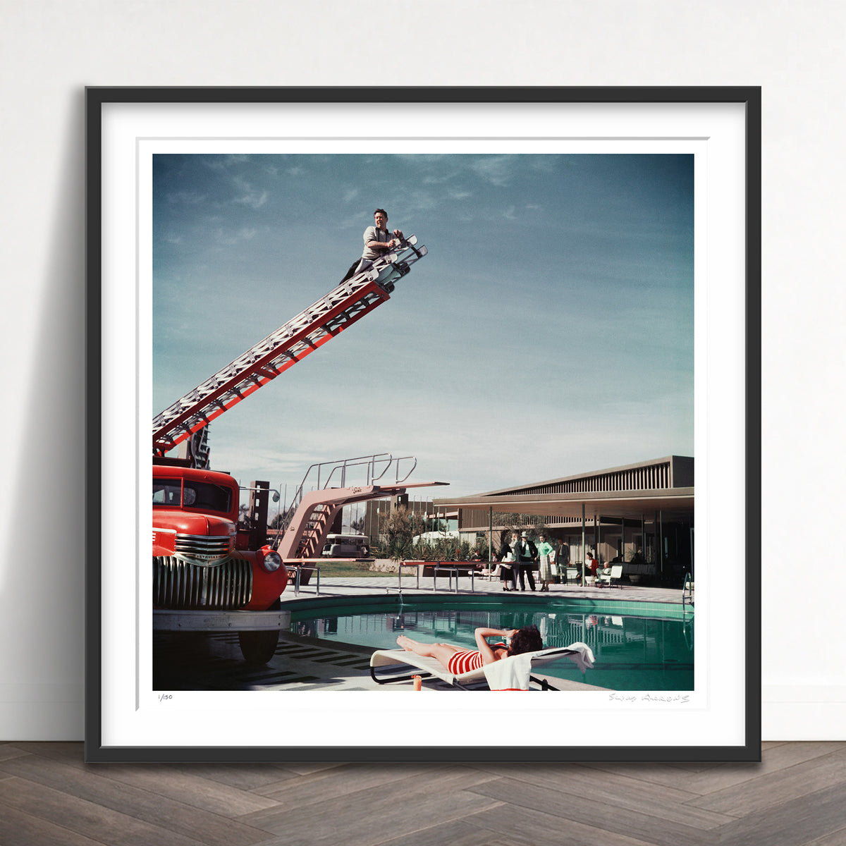Slim Aarons Limited Edition Estate Stamped to any lengths limited edition 3163203 Framed