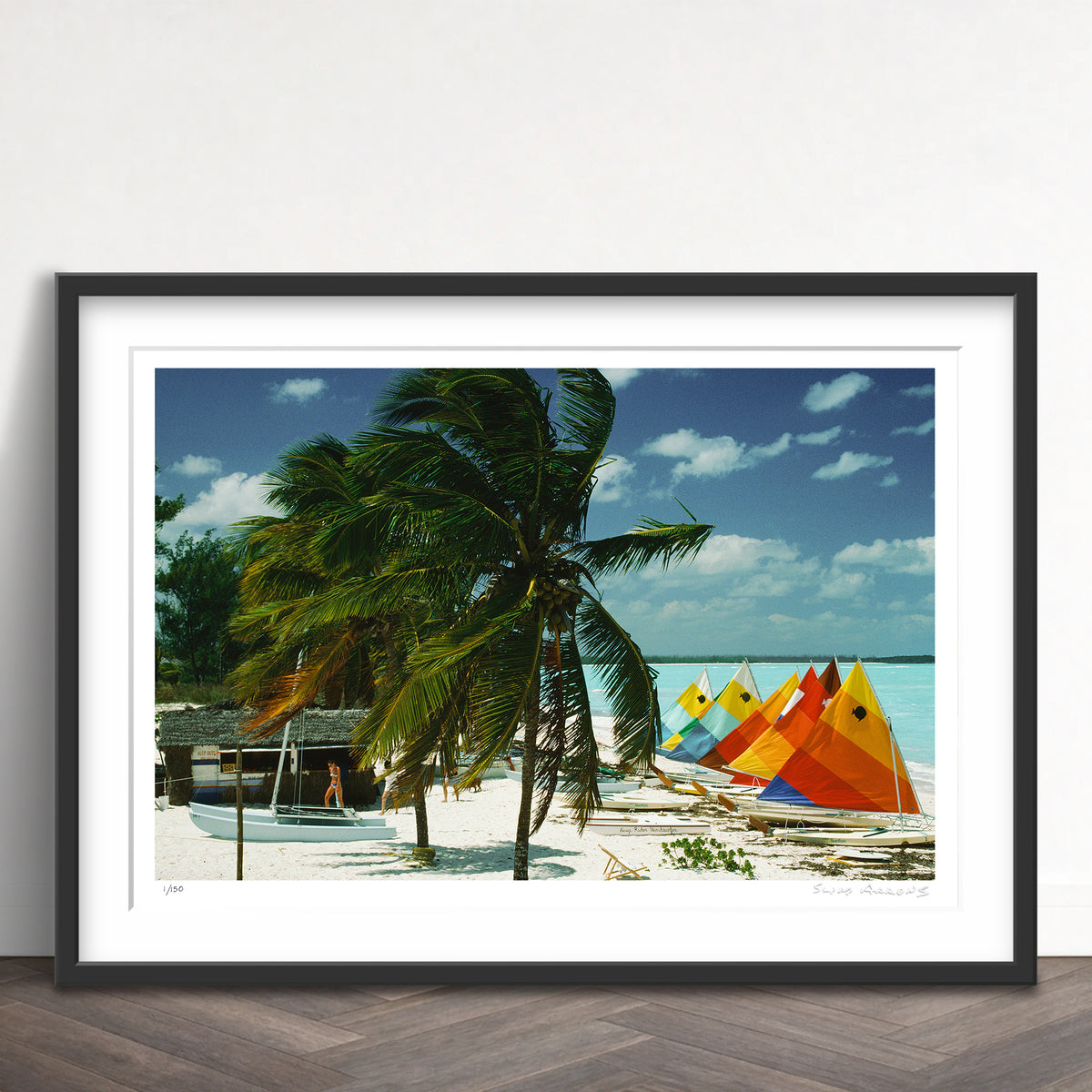 Slim Aarons Limited Edition Estate Stamped treasure cay limited edition 71109962 Framed