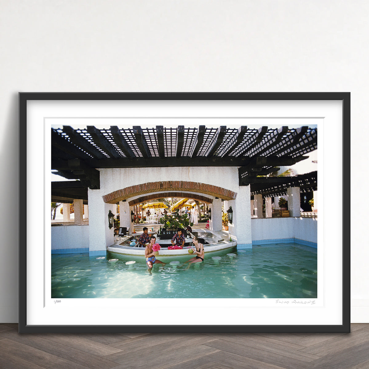 Slim Aarons Limited Edition Estate Stamped tres vidas acapulco 2 limited edition 554350085 Framed