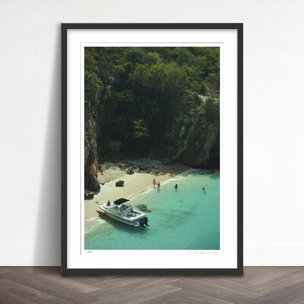Slim Aarons Limited Edition Estate Stamped trip to little bay limited edition 88655925 Framed